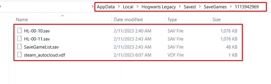 Hogwarts Legacy Where Is The Save Game Files Located