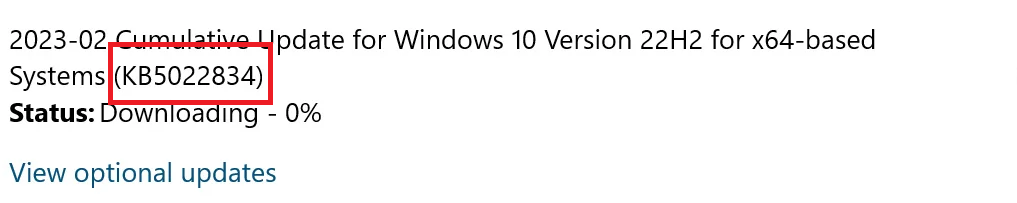 Windows 10 Update KB5022834 Not Installing