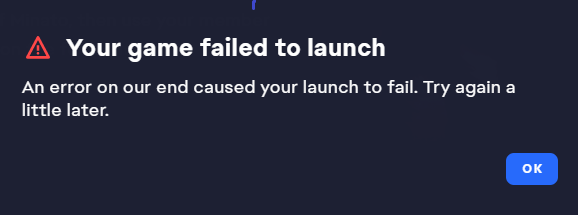 Wild Hearts Your Game Failed To Launch Error