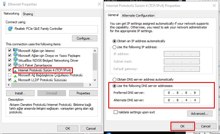 Use Default Google DNS Server