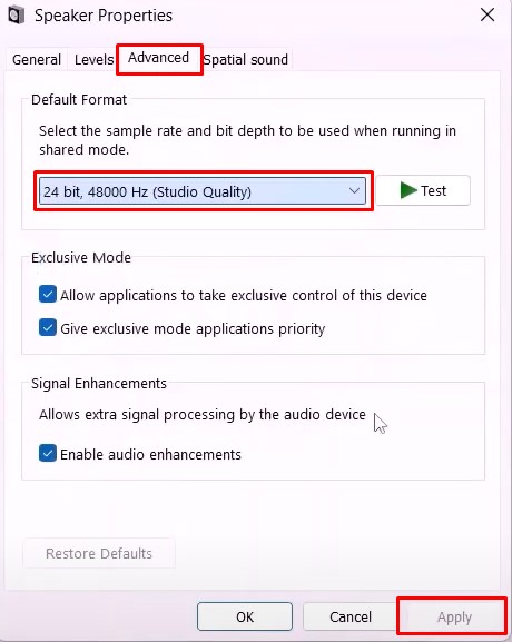 Adjust The Sound Sample Rate