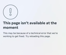 Instagram Page isn’t available at the moment
