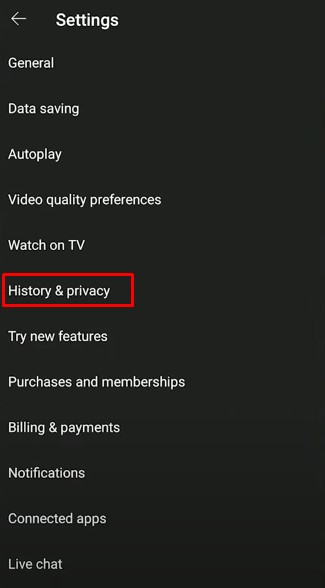 Check Pause History Watch Setting