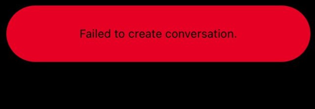 Pinterest Failed To Create Conversation Error