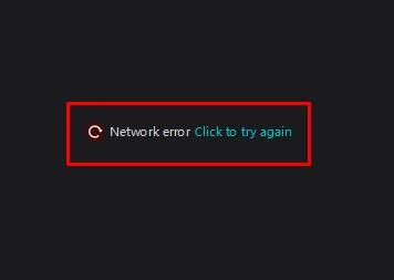 CapCut Network Error
