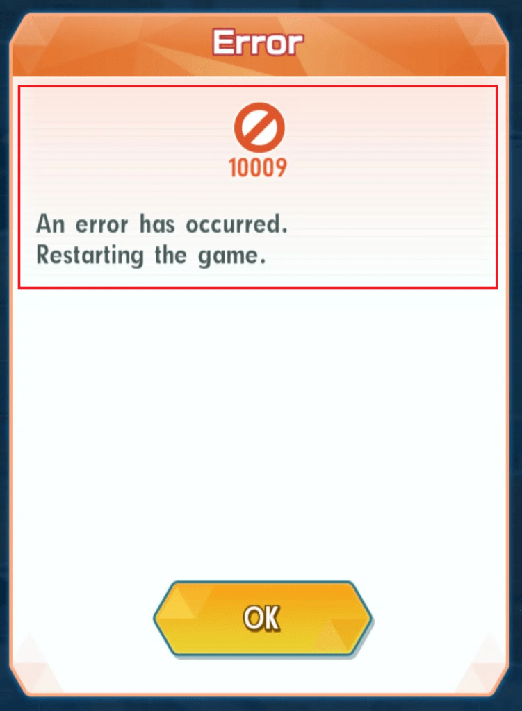Pokemon Go Error 10009